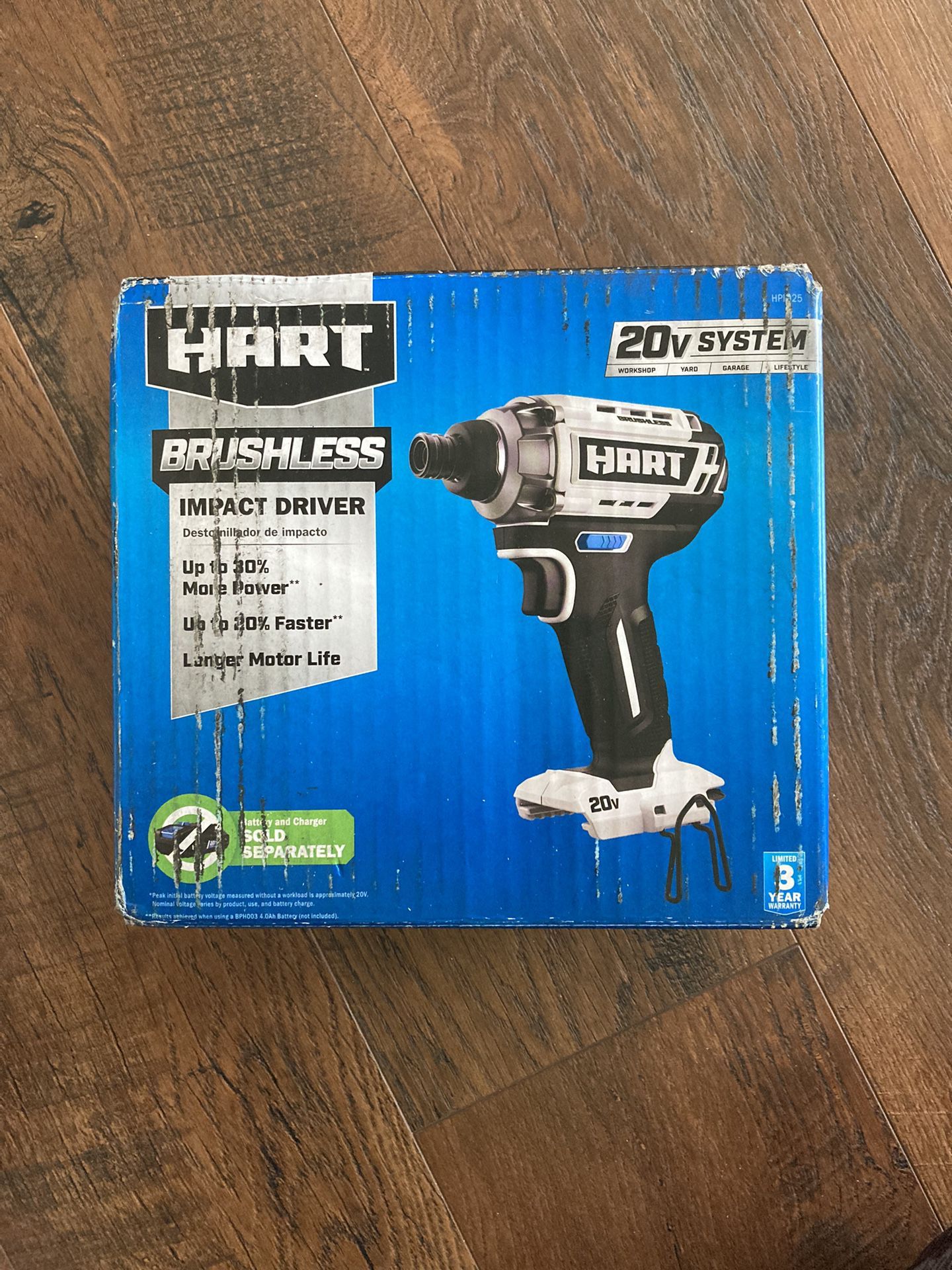 **Brand New** HART 20-Volt Cordless Brushless Impact Driver (Battery not Included)