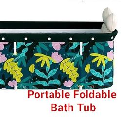Plastic Portable Foldable Bathtub Hot bath or Ice bath 47.2" x 19.7" x 21.7"