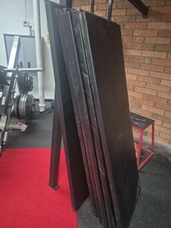Large Black Gym Crash Mats Set