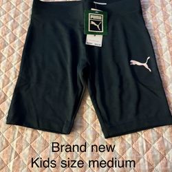 Puma Biker Shorts Girls Size Medium NEW