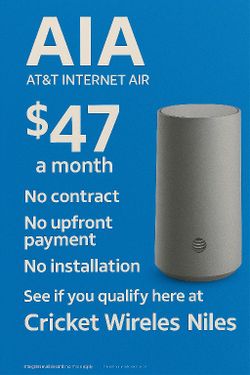 AT&T Prepaid Unlimited Home Internet Cricket Wireless Niles 