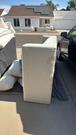 Living spaces couch and oversized chair
