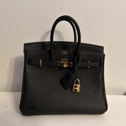 Black Leather Bag - High Qualiy 