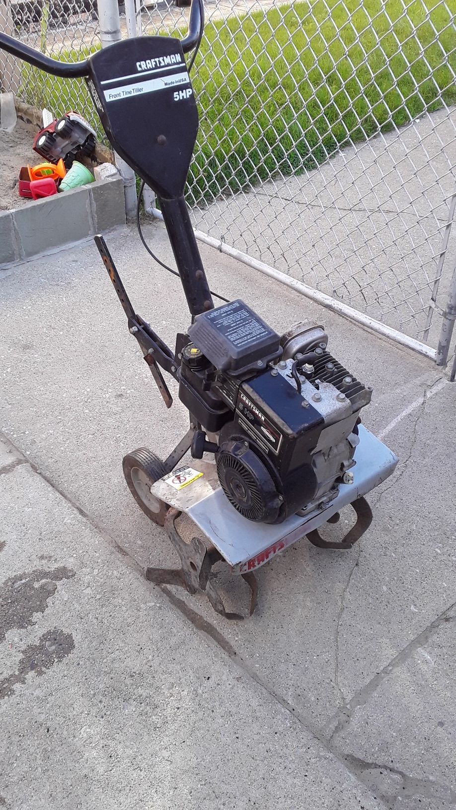 5hp craftsman rototiller