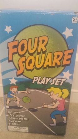 New in box Four Square play set