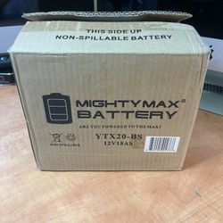 🔋 Mighty Max YTX20-BS 12V 18Ah AGM Battery – Maintenance-Free Power! ⚡  💰 Price: $40 (Firm – Brand New, in box) 📍 Pickup Location: S. Durango & 215