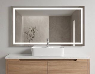 Modern Bathroom Vanity with LED Mirror