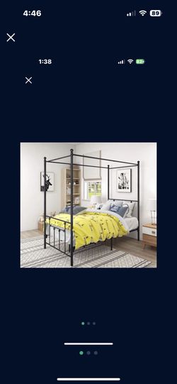 Canopy Bed Twin Frame Only 