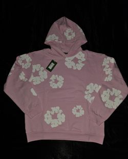 Denim Tears The Cotton Wreath Hoodie, Powder Pink, Sizes S & M