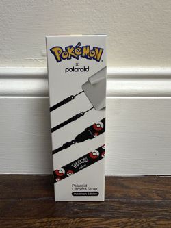 Polaroid Flat Camera Strap Pokémon Pokéball Edition New In Hand Ships Now