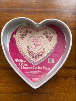 Flower or heart 12” cake pans or jello molds