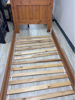 Twin bed frame solid wood