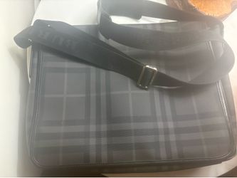 Vintage Burberry Smoked Check Messenger Bag