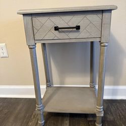 Gray Side Table 