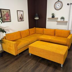 Orange L Sectional