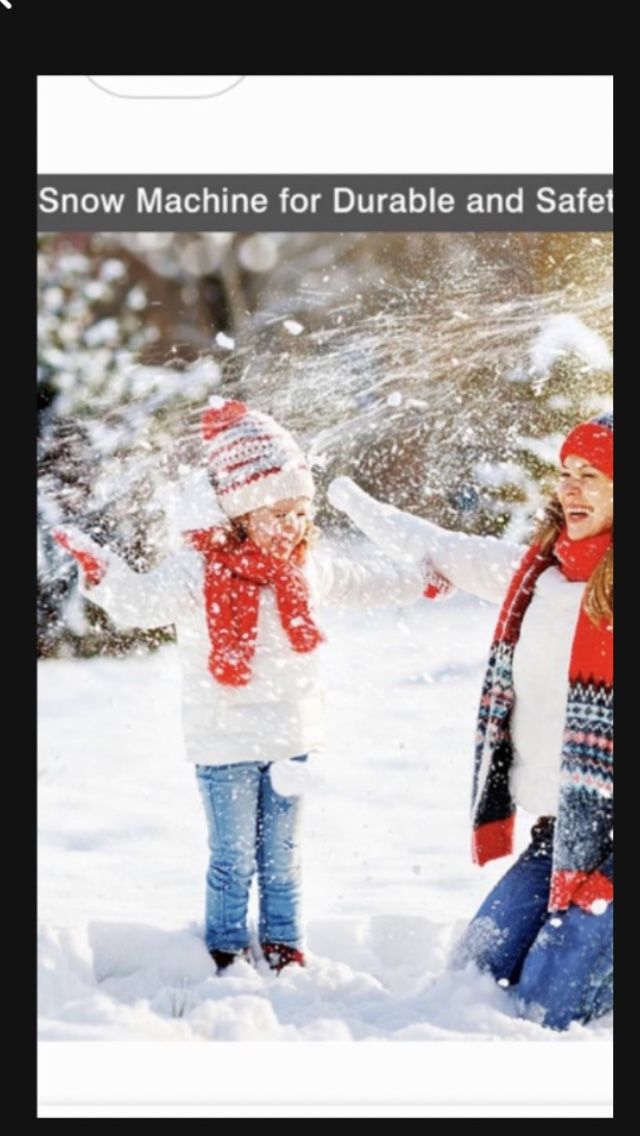 Snow Machine Snowflake Making Machine - 800W Artificial Fake Snow Machine with Wireless Remote Control for Indoor Outdoor Christmas Party Wedding Stag