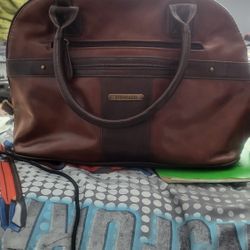 Used Leather Purse With Shoulder Strap
