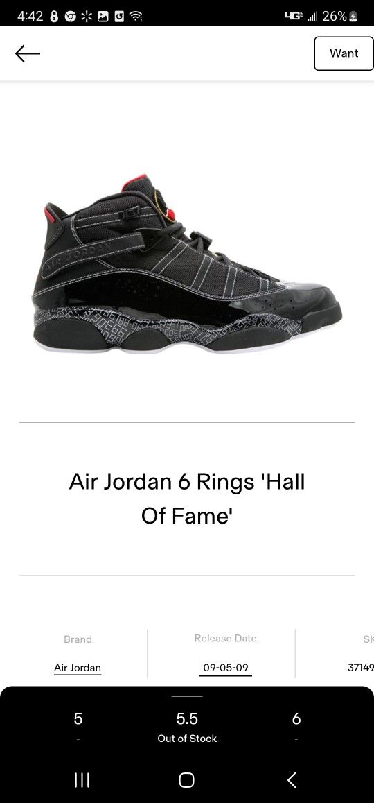 Jordan 6 Ring Hall Of Fame