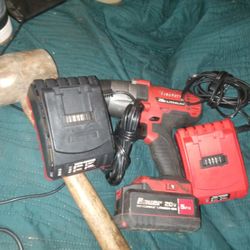 Bauer Cordless Drill 1/2 In And Impact Drill Set 