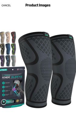 Knee Brace Compression Sleeves (2)