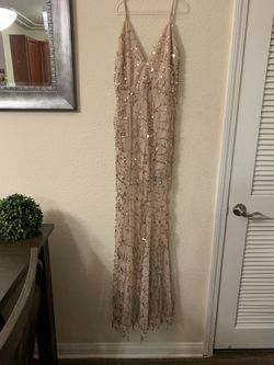 LUXXEL sequin mermaid maxi dress