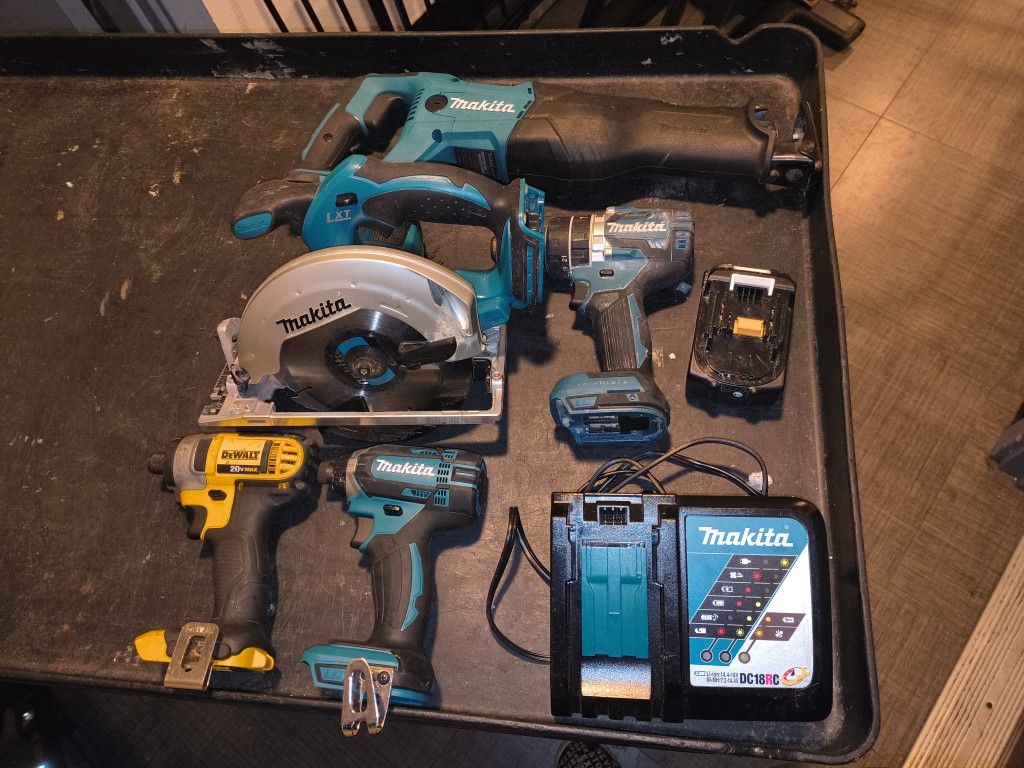 Nikita And DeWalt Tools