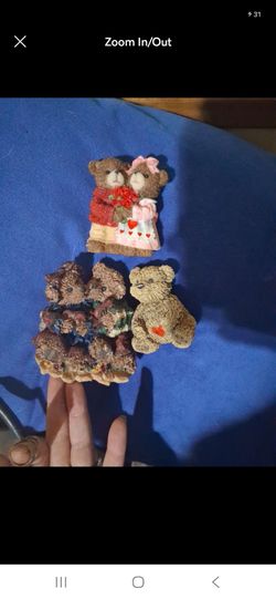 Resin Teddy Bear Figurines Set of 3