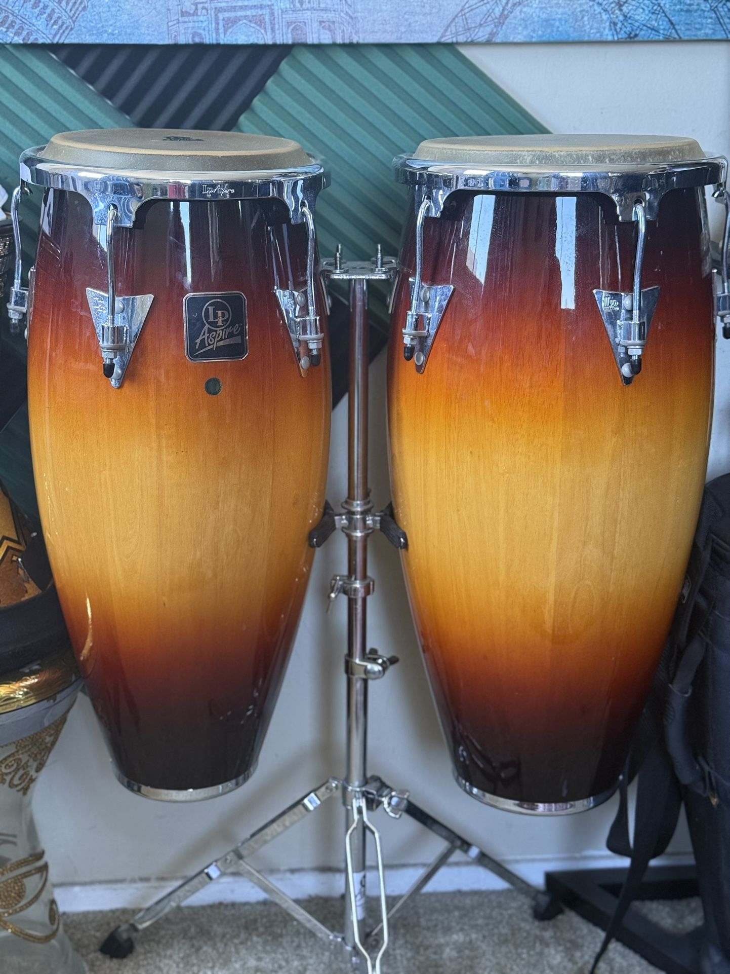 LP Aspire Conga Set With Stand