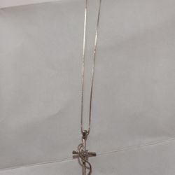 925 STERLING SILVER  NECKLACE  ""CROSS""