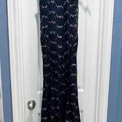 Formal navy Blue Dress