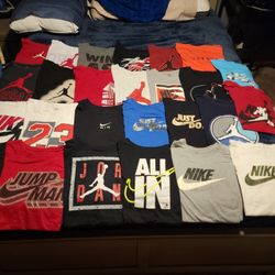 Lot Of 26 Jordan/Nike Boys XL T shirts