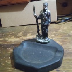 VTG Cast Iron Union Soldier Ashtray 