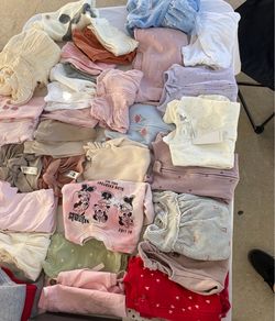 Baby Girl Clothing 35 Lot Mixed Sizes( new born-12 months )