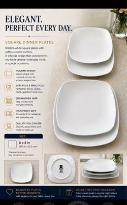 Square White Plates