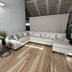 Large Light Sectional Couch