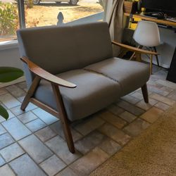 Mid-Century Modern Style Loveseat - Needs a Little TLC