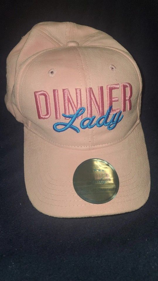 New Pink Dinner lady hat