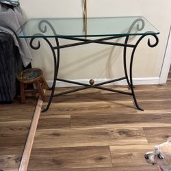 Glass Hallway Table 
