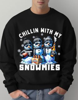 RAIDERS FOOTBALL Chillin With My Snowmies Sweatshirt 
