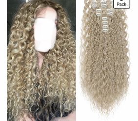 Curly hair extensions 9pcs 26 inches