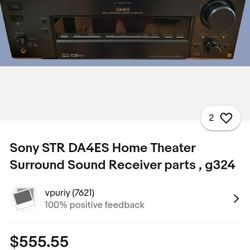 Sony STR DA4ES Surround Sound Receiver 