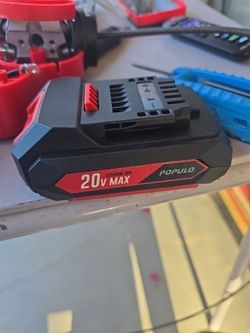 Populo 20V Lithium-Ion 2Ah 40Wh Power Tool Battery Pack Black