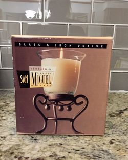 BEAUTIFUL SAN MIGUEL WROUGHT IRON CANDLE