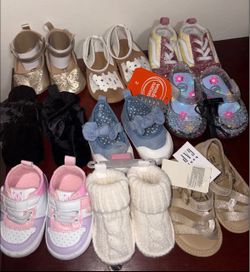 Baby Girl Shoes bundle– 11 Pairs Mixed Styles