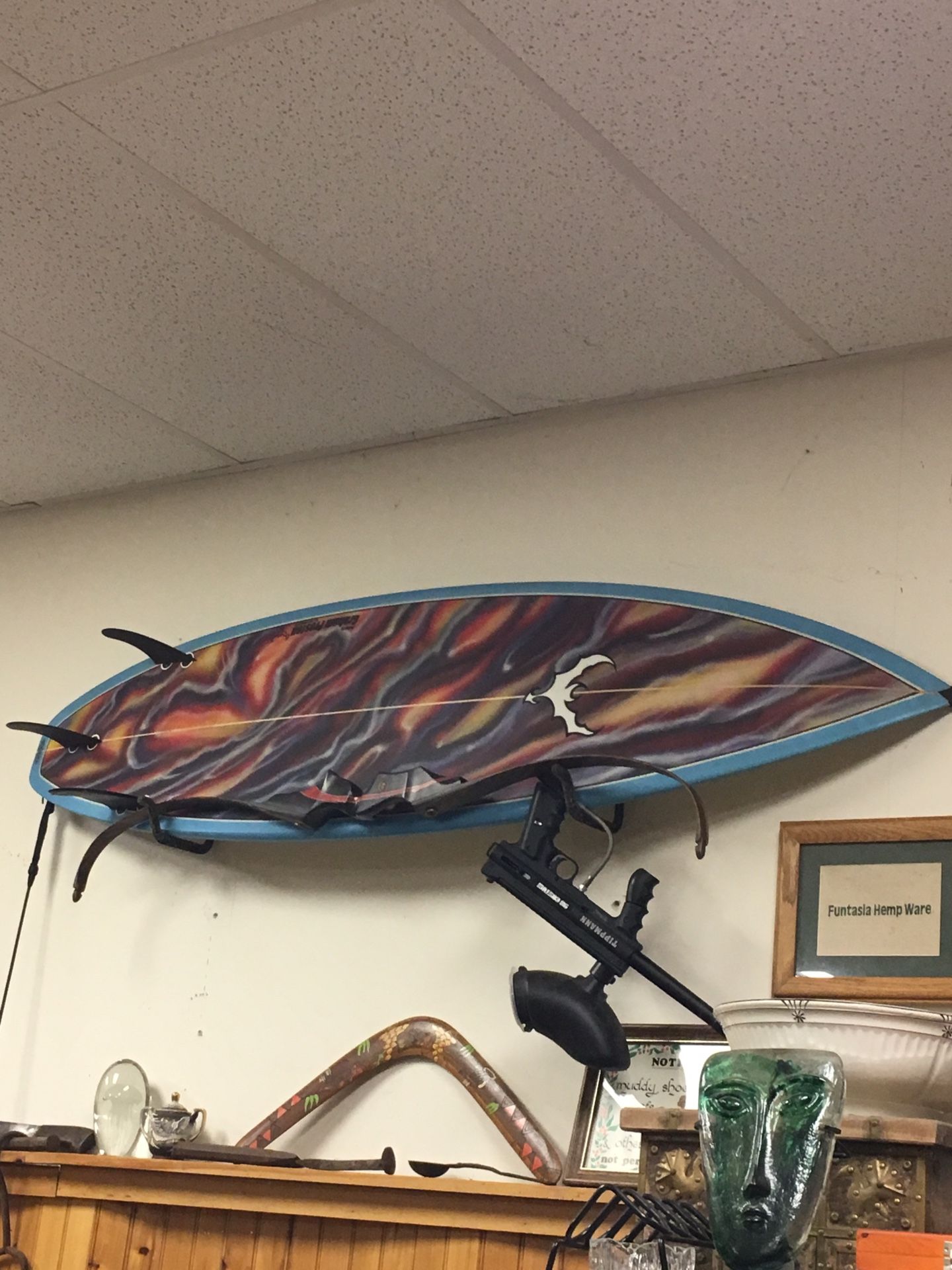 BAT Surfboard graham Preston killer graphics