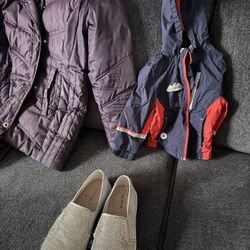 FREE Women’s large Puffer coat, Toddler Boy 2T Coat, Women’s 10W Shoes