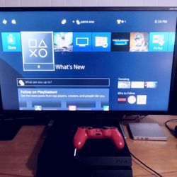 Playstation 4 With HP 32 Inch Gaming Monitor 