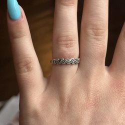 Silver 925 Braided Gem Ring