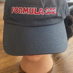 Formula SAE Strap Back Hat Gray Cap Adj