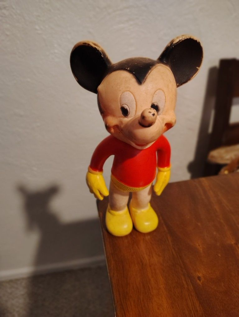 Vintage Rubber Mickey Mouse 8 Inches